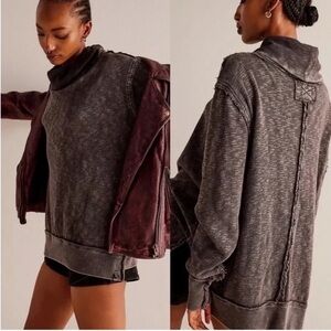 We the free people Timmy turtleneck cowl neck pullover sweater